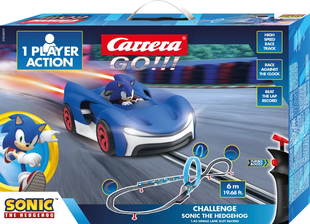 Go!!! Racebaan - GO!!! Challenge - Challenge - Sonic the Hedgehog van Carrera in GO!!! Challenge – Challenge – Sonic the Hedgehog - – productfoto