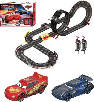 Go!!! Racebaan - GO!!! Disney·Pixar Cars - Neon Nights - Lightning McQueen vs. Jackson Storm - 5,3m de Carrera en GO!!! Disney, Pixar Cars – Neon Nights – Lightning McQueen vs. Jackson Storm – 5, 3m – photo du produit 1 sur 5
