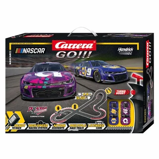 Go!!! Racebaan - GO!!! Nascar 4.9 - Camaro NextGen ZL1 - Chase Elliott vs. Alex Bowman - 4,9m von Carrera in GO!!! Nascar 4.9 – Camaro NextGen ZL1 – Chase Elliott vs. Alex Bowman – 4, 9m – Produktfoto 1 von 2