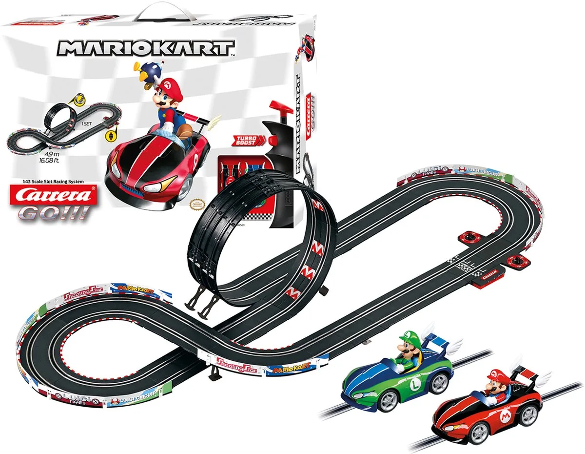 Go!!! Racebaan - GO!!! Nintendo Mario Kart Wii - Mario vs. Luigi - 4,9m van Carrera in GO!!! Nintendo Mario Kart Wii – Mario vs. Luigi – 4, 9m – productfoto