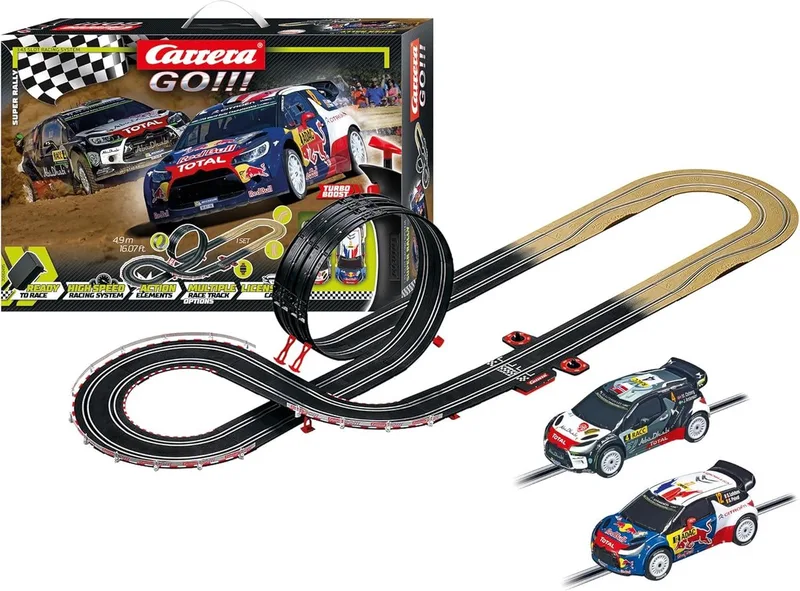 Go!!! Racebaan - GO!!! Super Rally - DS 3 WRC - 4,9m de Carrera en GO!!! Super Rally – DS 3 WRC – 4, 9m – photo du produit