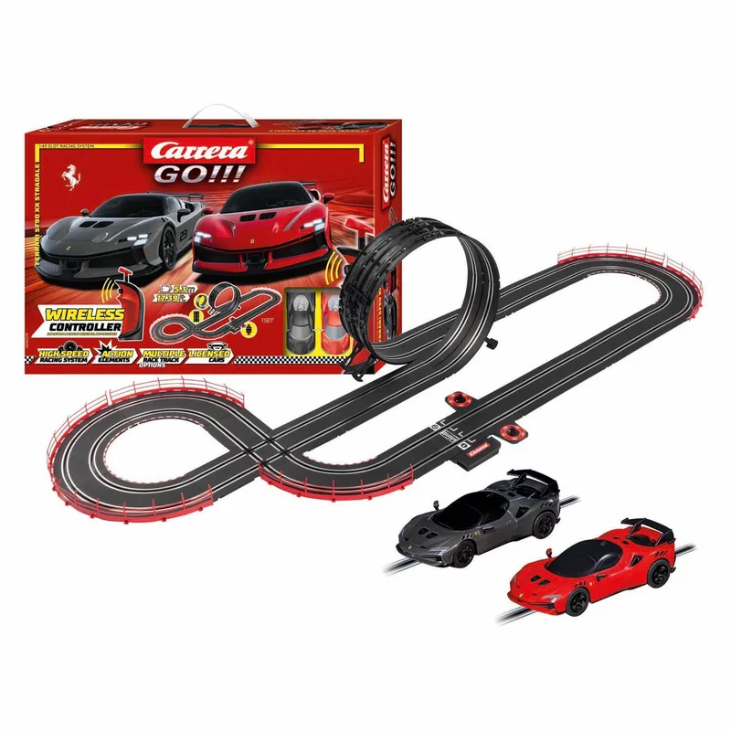 Go!!! Racebaan - GO!!! Supercars Ferrari SF-90 XX Stradale - Draadloze Bediening 5,3m de Carrera en GO!!! Supercars Ferrari SF-90 XX Stradale – Draadloze Bediening 5, 3m – photo du produit