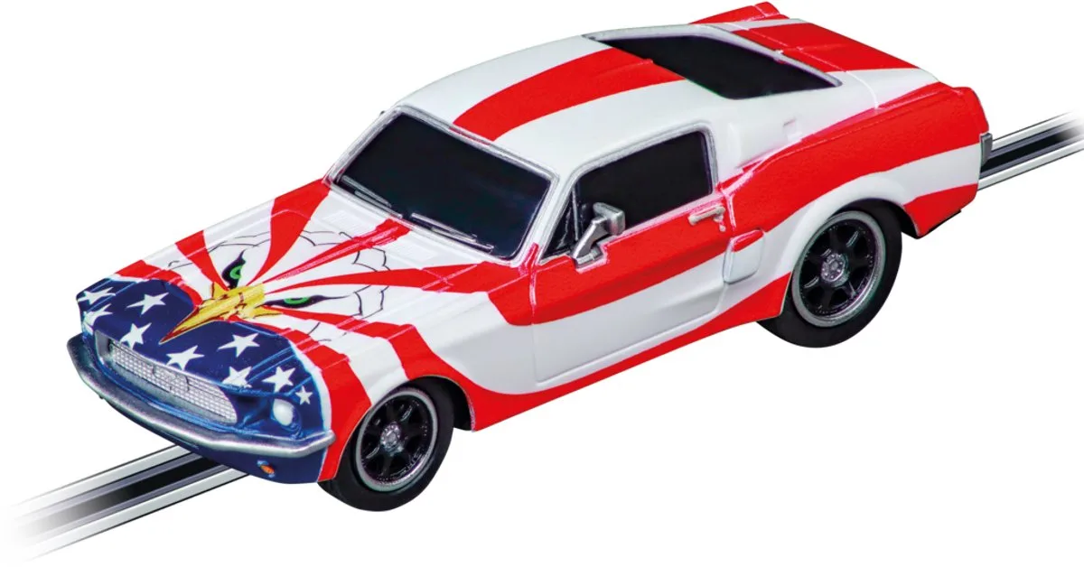 Go!!! Speelgoedvoertuig Auto - GO!!! Ford Mustang '67 Stars 'n Stripes auto från Carrera i Flerfärgad – produktbild