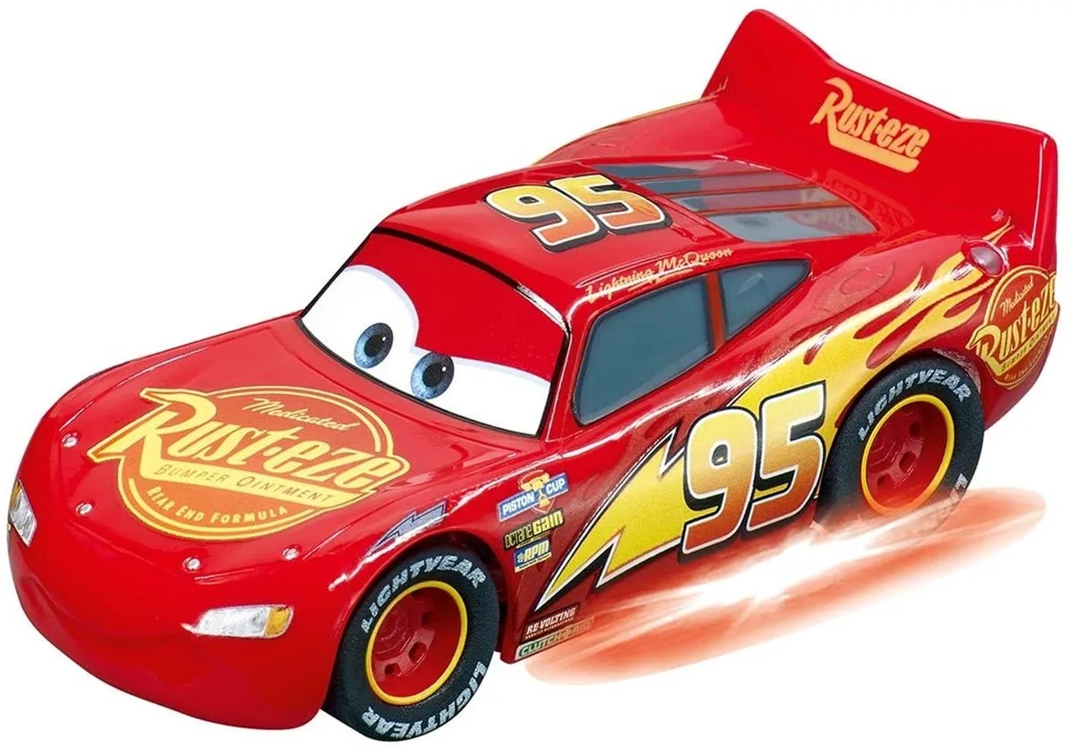 Go!!! Speelgoedvoertuig - GO!!! - Disney Pixar Cars - Lightning McQueen - Neon Nights auto de Carrera en Multicolore – photo du produit