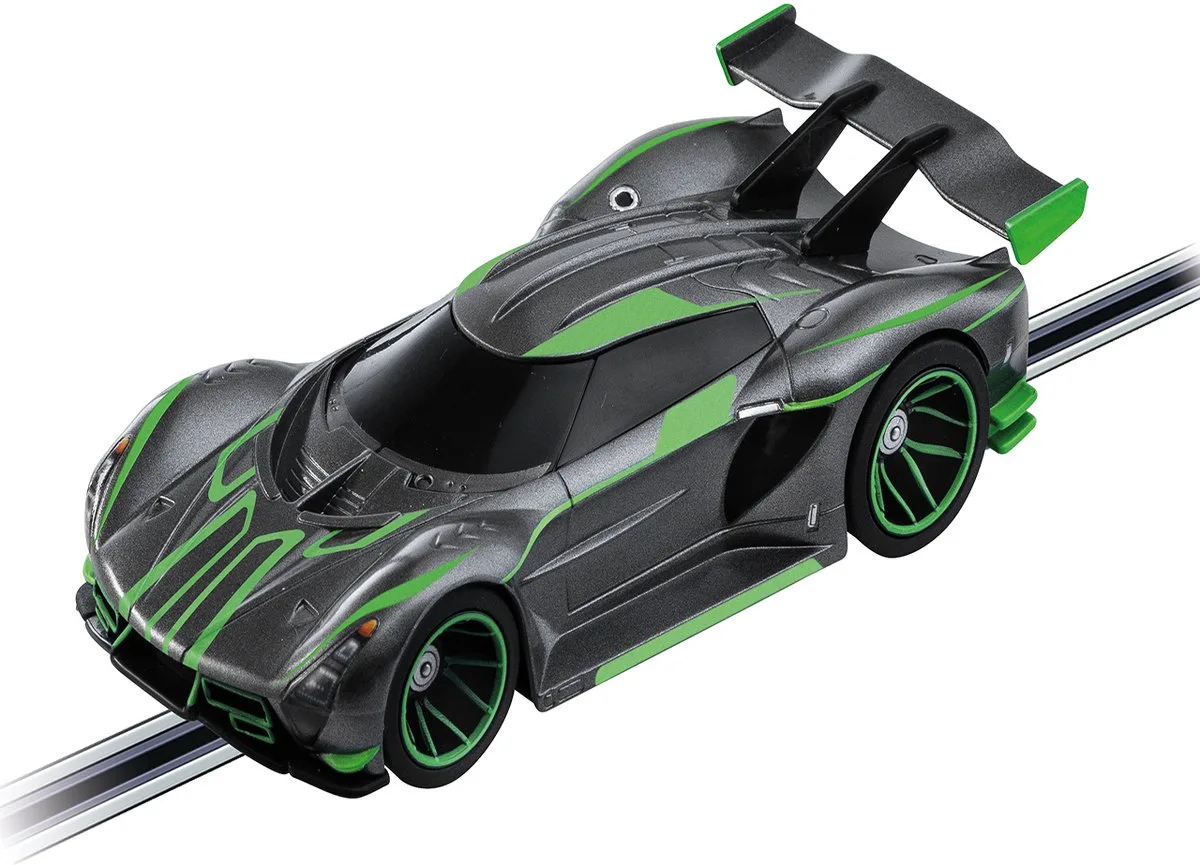Go!!! Speelgoedvoertuig - GO!!! - Hypercar Actraciet Neongroen auto de Carrera en Vert – photo du produit