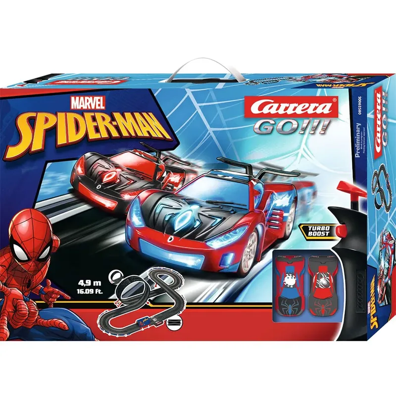Go!!! Spider-man Racing Racecircuit von Carrera – Produktfoto