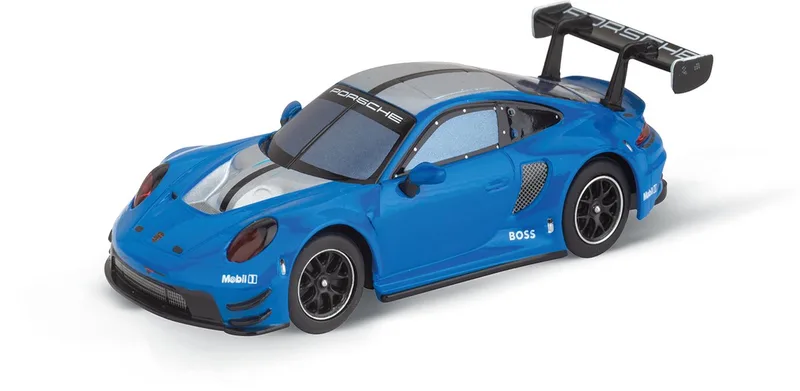 HYBRID Racebaanauto - AI Gaming - Porsche 911 GT3 R Blue Thunder - Bestuurbare auto - Besturing via app - 1:50 de Carrera en Bleu – photo du produit
