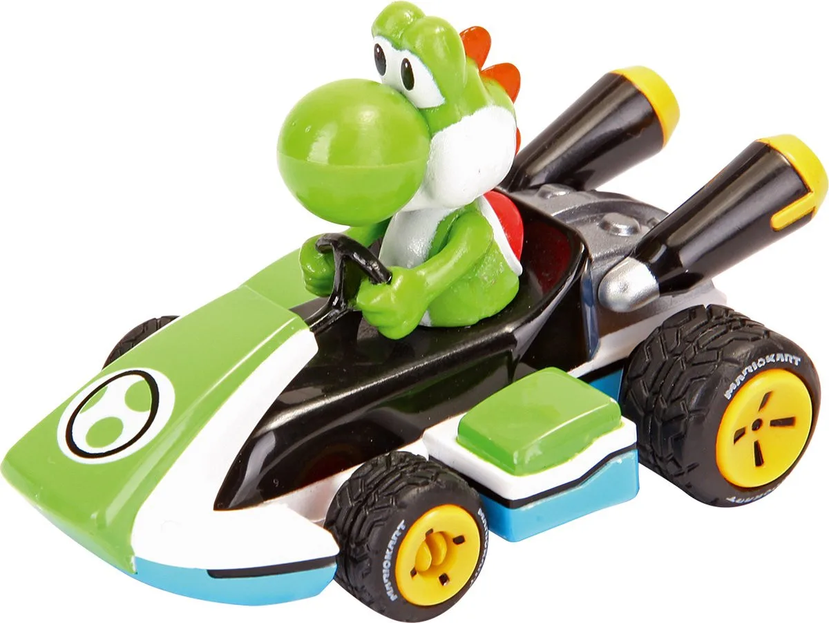 Pull & Speed - Mario Kart - Yoshi fra Carrera – produktbillede