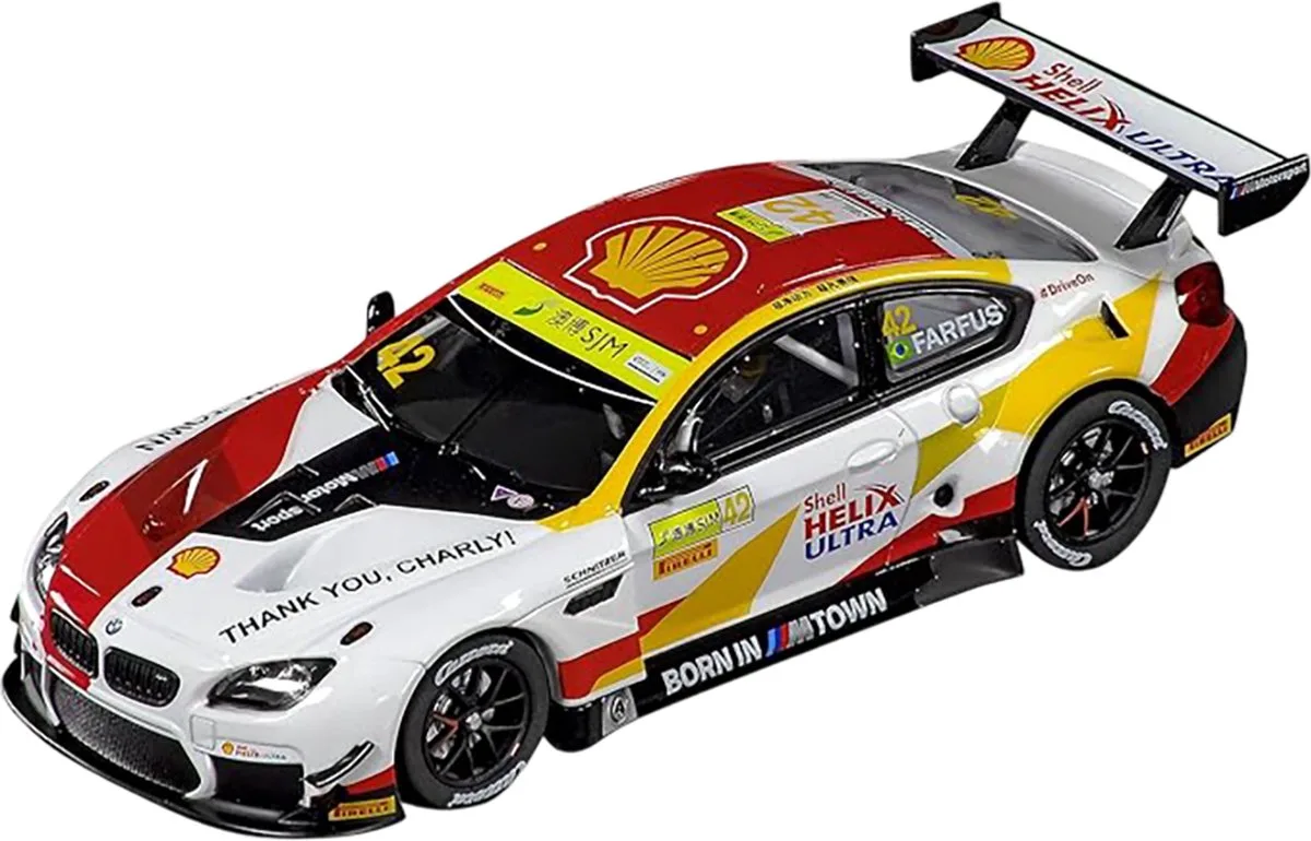 Racebaanauto Digital132 Bmw M6 Gt3 1:32 Wit/rood från Carrera i Vit – produktbild