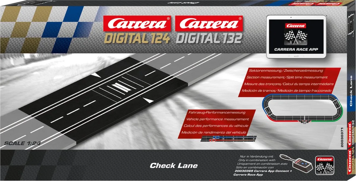 Racebaanonderdeel - DIGITAL 124/132 - Check Lane - Digitale Teller - Meetpunt onderdeel van Carrera in Meerkleurig – productfoto