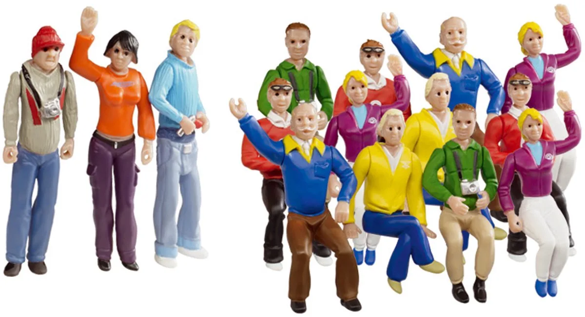 Racebaanonderdeel - DIGITAL 124/132/Evolution - Fans - 15 Figuren onderdeel van Carrera in Meerkleurig – productfoto
