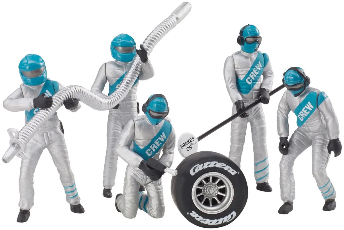 Racebaanonderdeel - DIGITAL 124/132/Evolution - Mechanica Crew - 5 Figuren onderdeel de Carrera en Argent – photo du produit