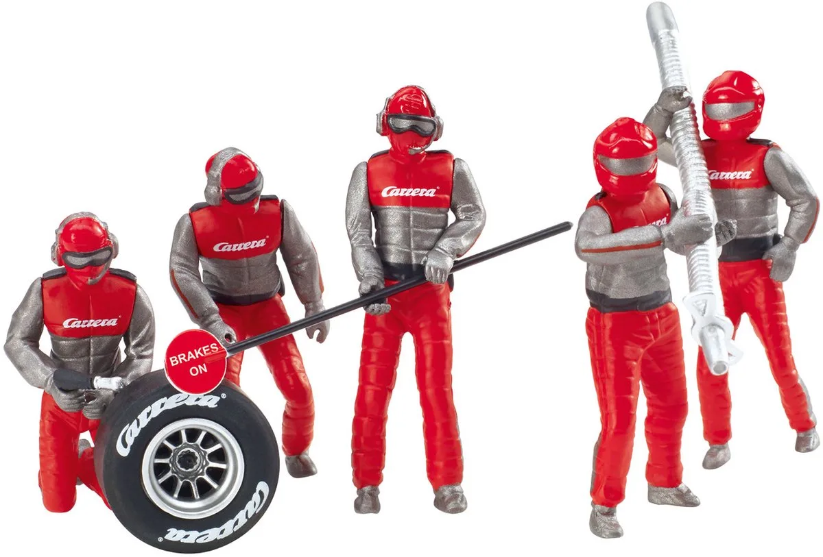 Racebaanonderdeel - DIGITAL 124/132/Evolution - Mechanica Crew - 5 Figuren onderdeel von Carrera in Mehrfarbig – Produktfoto