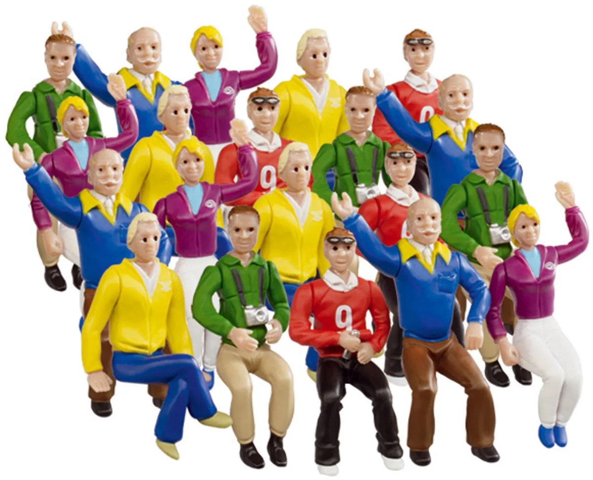 Racebaanonderdeel - DIGITAL 124/132/Evolution - Tribunefans - 20 Figuren onderdeel fra Carrera i Flerfarvet – produktbillede