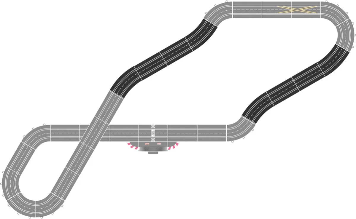 Racebaanonderdeel - DIGITAL 124/132/Evolution - Uitbouw Set 4 - 8 Baanonderdelen onderdeel van Carrera in Meerkleurig – productfoto
