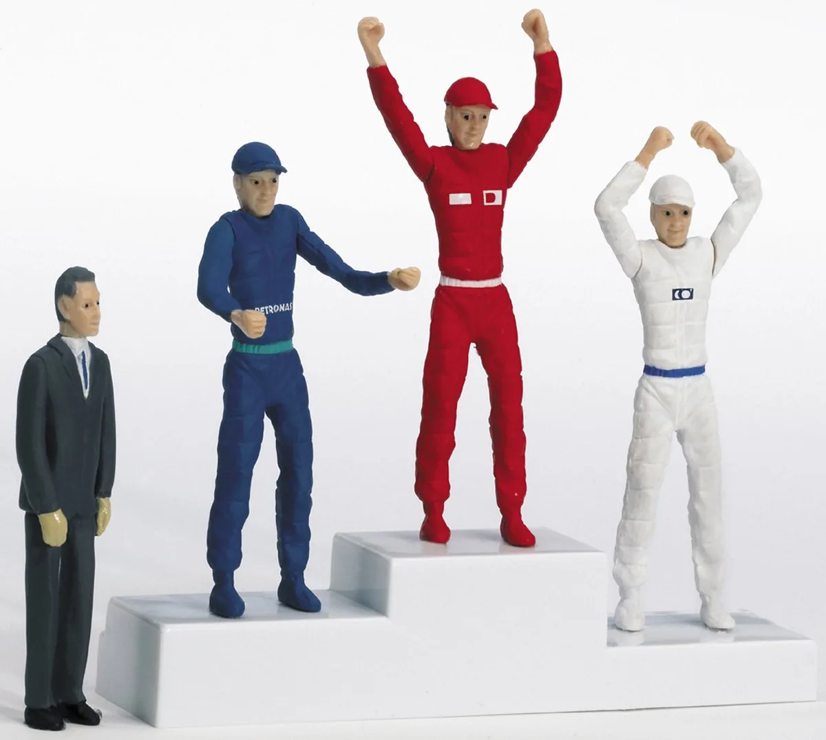 Racebaanonderdeel - DIGITAL 124/132/Evolution - Winnaarspodium met 4 Figuren onderdeel van Carrera in Meerkleurig – productfoto