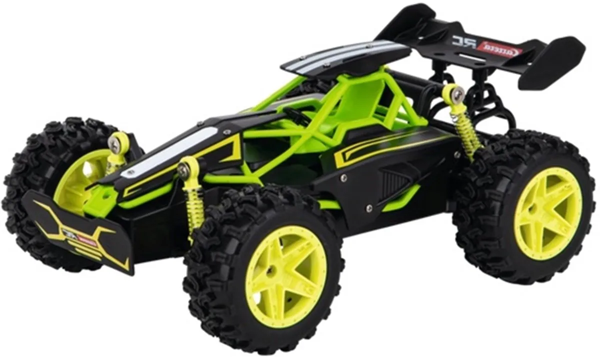 RC Lime Buggy 1:18 van Carrera in Zwart, Groen – productfoto