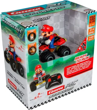 RC auto met afstandsbediening, Super Mario Quad 140 van Carrera – productfoto 4 van 5