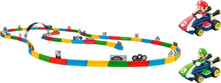 RC voertuig Auto - Mini Mario Kart - Tabletop Racing Set - Mario vs. Luigi - 2 Bestuurbare Auto's - 2,4 GHz - 5 km/u - Schaal 1:43 by Carrera in Multicolour – product photo 2 of 5