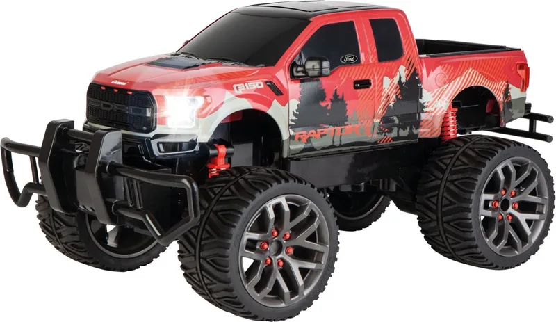 RC voertuig Auto - RC Auto Ford Raptor F-150 r/b - Rood - 2,4GHZ RC Model Kant en Klaar - 1:14 Bestuurbare Auto de Carrera en RC Auto Ford Raptor F-150 r, B – Rood – 2, 4GHZ RC Model Kant en Klaar – photo du produit