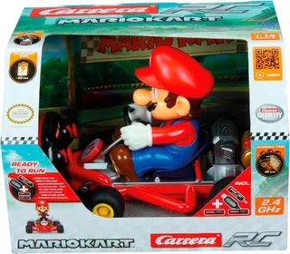 RC voertuig Auto - RC Mario Kart - Pipe Kart - Mario - 2,4GHz - Schaal 1:18 van Carrera in RC Mario Kart™ – Pipe Kart – Mario – Schaal 1:18 – 2, 4GHz RC Model Kant en Klaar – productfoto 3 van 5