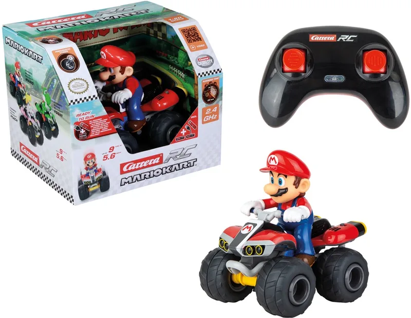 RC voertuig Auto - RC Mario Kart™ - Mario - Quad - Schaal 1:20 - 19,5cm - 2,4GHz RC Model Kant en Klaar von Carrera in RC Mario Kart™ – Mario – Quad – Schaal 1:20 – 19, 5 cm – 2, 4GHz RC Model Kant en Klaar – Produktfoto