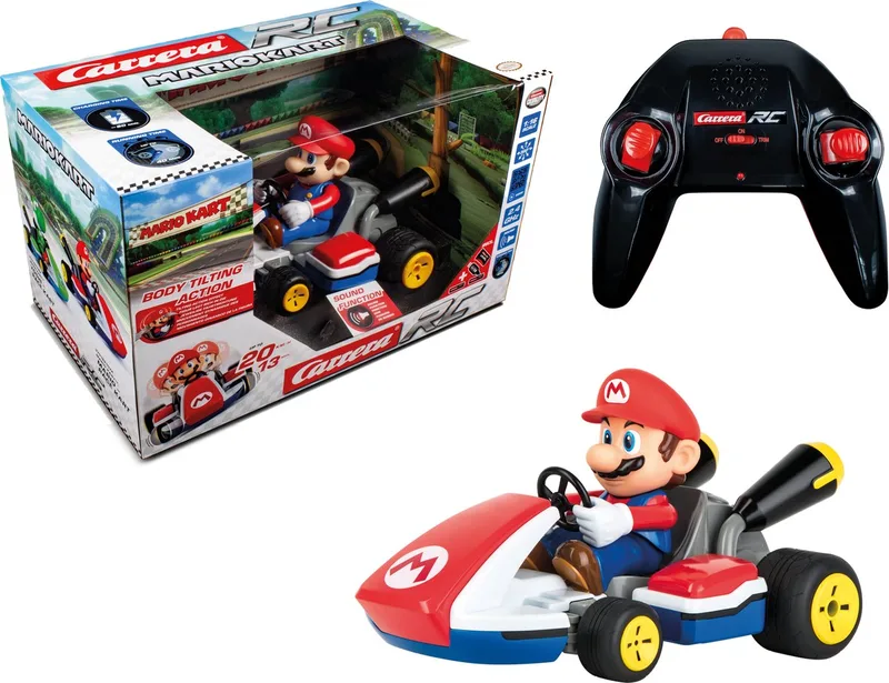 RC voertuig Auto - RC Mario Kart™ - Pipe Kart - Mario met Geluid - Schaal 1:16 - 2,4GHz RC Model Kant en Klaar by Carrera in RC Mario Kart™ – Pipe Kart – Mario met Geluid – Schaal 1:16 – 2, 4GHz RC Model Kant en Klaar – product photo