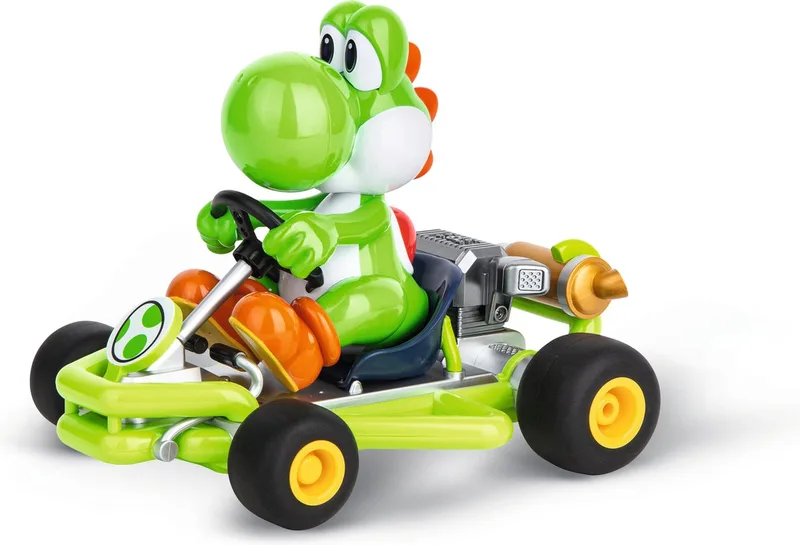 RC voertuig Auto - RC Mario Kart™ - Pipe Kart - Yoshi - Schaal 1:18 - 2,4GHz RC Model Kant en Klaar by Carrera in RC Mario Kart™ – Pipe Kart – Yoshi – Schaal 1:18 – 2, 4GHz RC Model Kant en Klaar – product photo