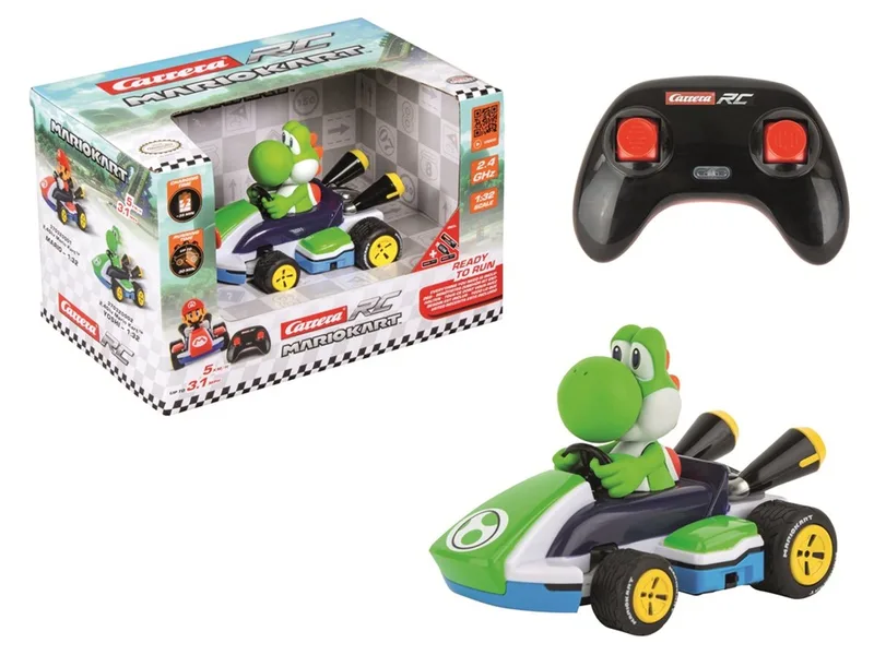 RC voertuig Auto - RC Mario Kart™ - R Kart - Yoshi - Schaal 1:32 - 2,4GHz RC Model Kant en Klaar by Carrera in RC Mario Kart™ – R Kart – Yoshi – Schaal 1:32 – 2, 4GHz RC Model Kant en Klaar – product photo