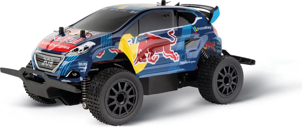 RC voertuig Auto - RC Red Bull Peugeot WRX 208 - Rallycross Hansen D/P 2,4GHz RC Model Kant en Klaar fra Carrera i RC Red Bull Peugeot WRX 208 – Rallycross Hansen D, P 2, 4GHz RC Model Kant en Klaar – produktbillede