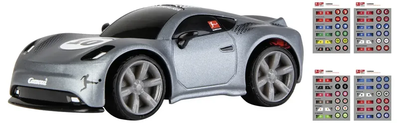 RC voertuig - Mini RC Auto - Voetbal - Bundesliga - 2,4GHz RC Model Kant en Klaar - 1:43 van Carrera in Grijs – productfoto 2 van 2