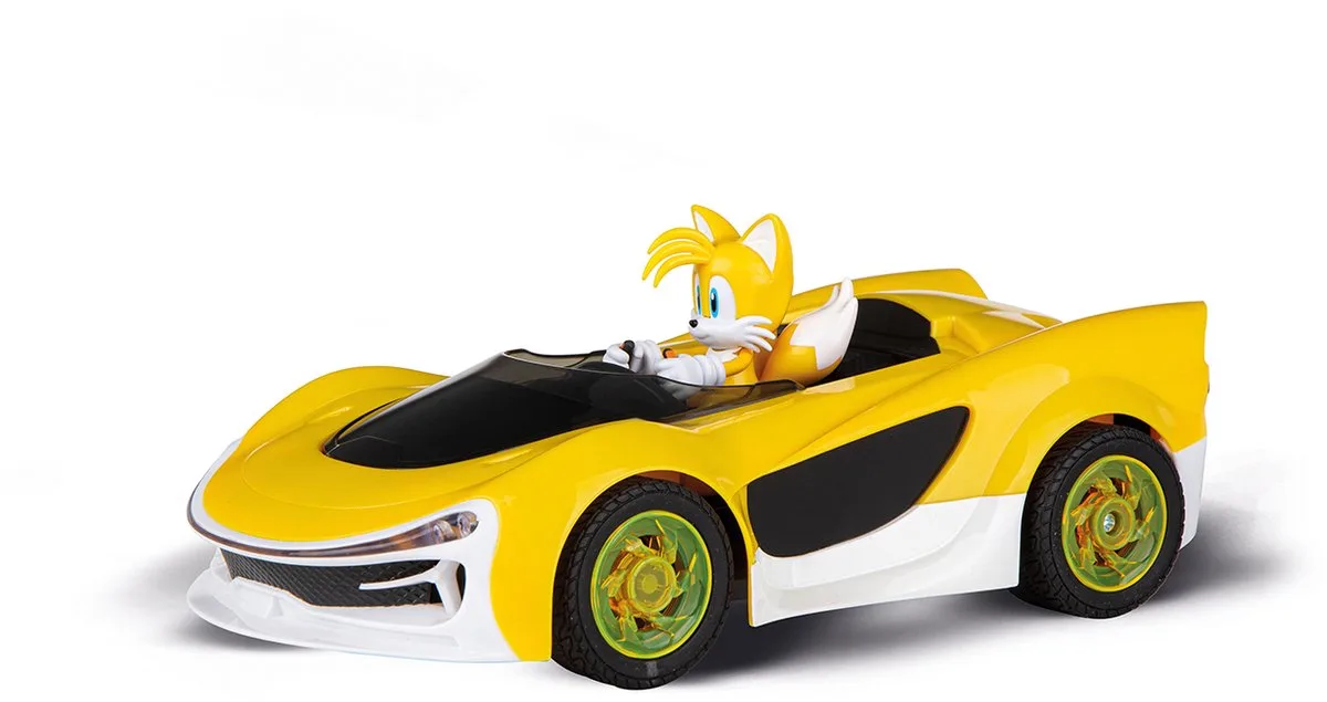 RC voertuig - RC Auto - Sonic Racing Crossworlds - Tails - 2,4 GHz RC Model Kant en Klaar de Carrera en Multicolore – photo du produit