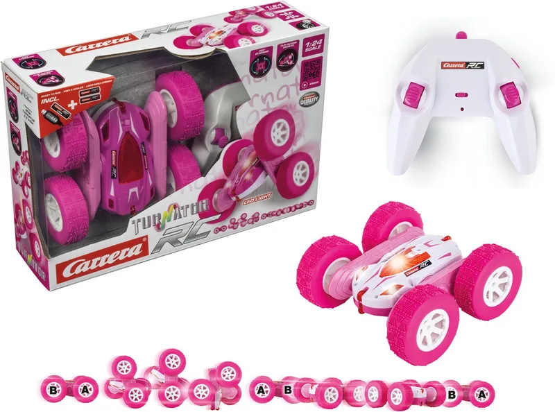 RC voertuig - RC Mini Turnator - 2,4GHz RC Model Kant en Klaar - 1:24 de Carrera en Rose – photo du produit