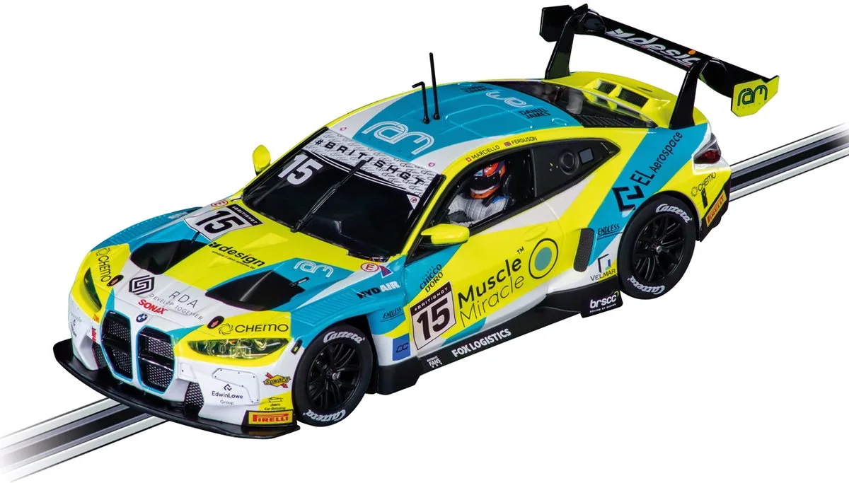 Speelgoedvoertuig Auto - DIGITAL 124 - BMW M4 GT3 RAM Racing No. 15 British GT 2024 auto fra Carrera i Flerfarvet – produktbillede