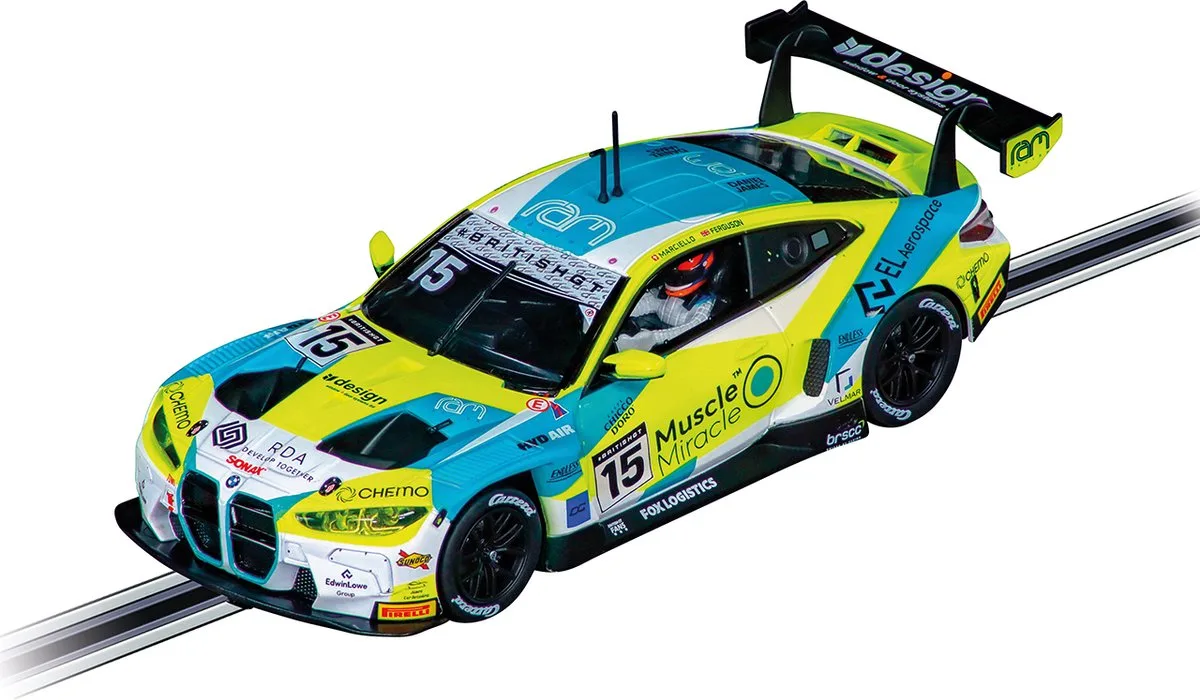 Speelgoedvoertuig Auto - DIGITAL 132 - BMW M4 GT3 RAM Racing No.15 British GT 2024 auto de Carrera en Multicolore – photo du produit