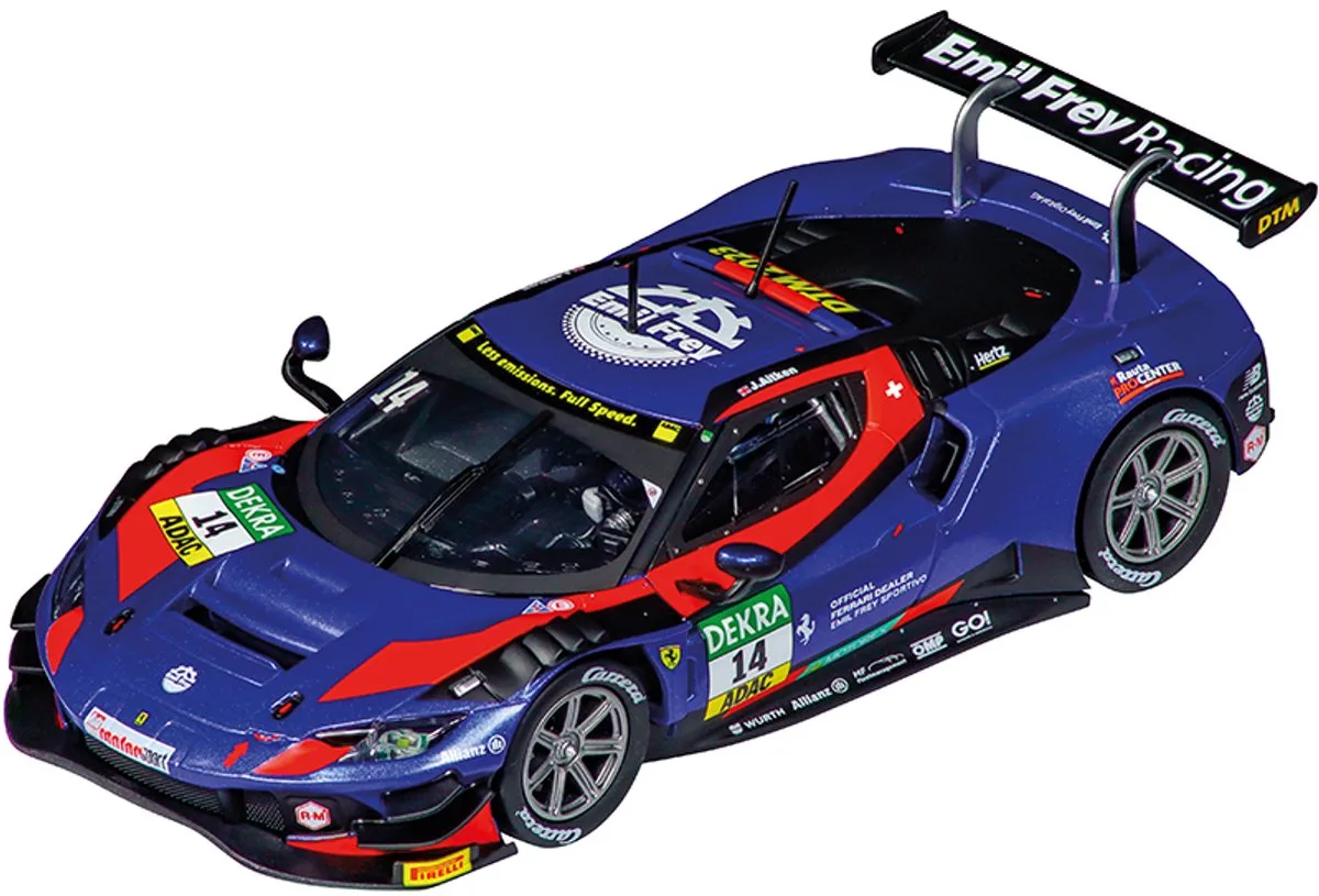Speelgoedvoertuig Auto - DIGITAL 132 - Ferrari 296 GT3 Emil Frey Racing No.14 DTM 2023 auto de Carrera en Multicolore – photo du produit