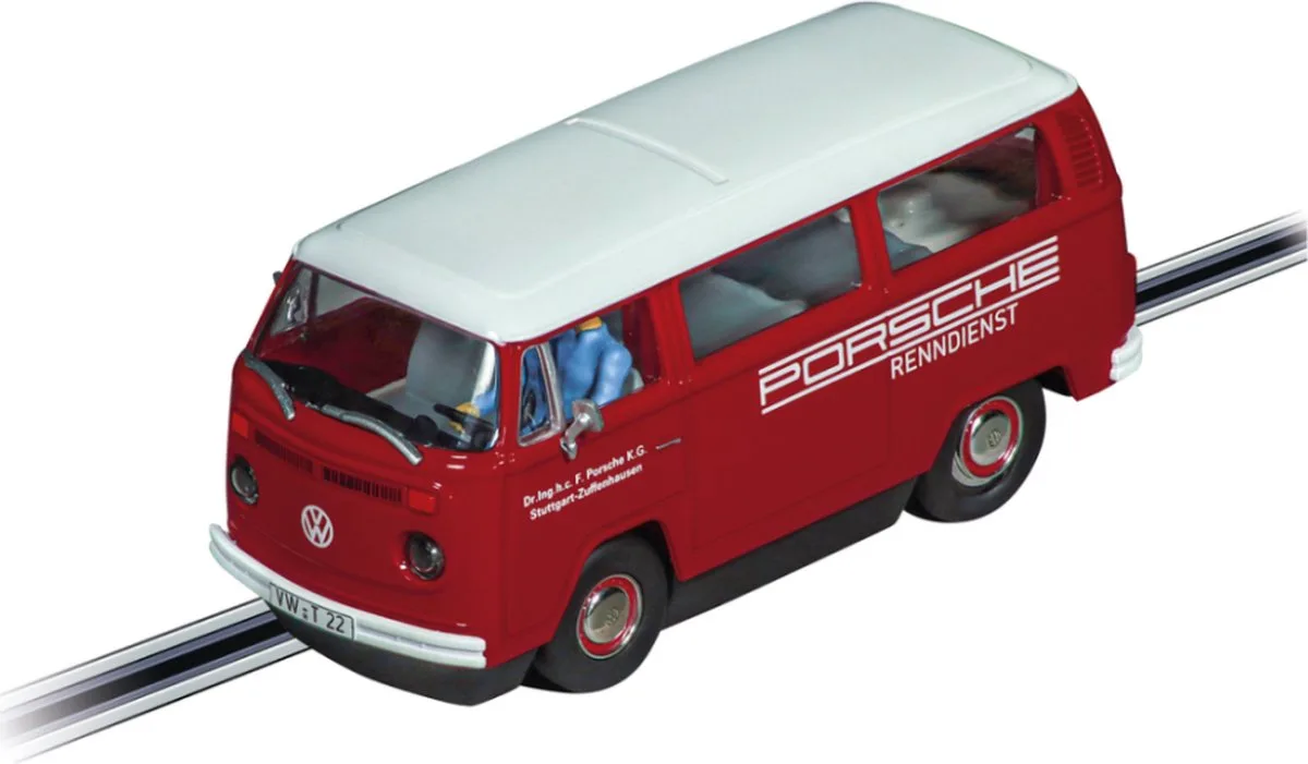 Speelgoedvoertuig Auto - DIGITAL 132 - Volkswagen T2 Bus -Porsche Renndienst- auto fra Carrera i Flerfarvet – produktbillede