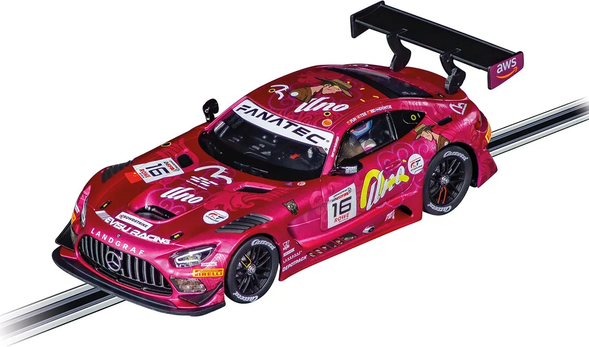Speelgoedvoertuig Auto - Evolution - Mercedes-AMG GT3 Evo Unoracing Team Landgraf No.16 24H Spa 2024 auto van Carrera in Meerkleurig – productfoto