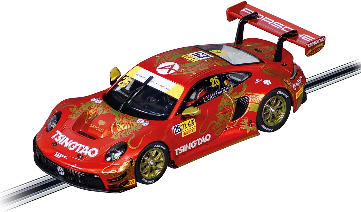 Speelgoedvoertuig Auto - Evolution - Porsche 911 GT3 R Absolute Racing No.25 Macau GP 2024 auto de Carrera en Multicolore – photo du produit