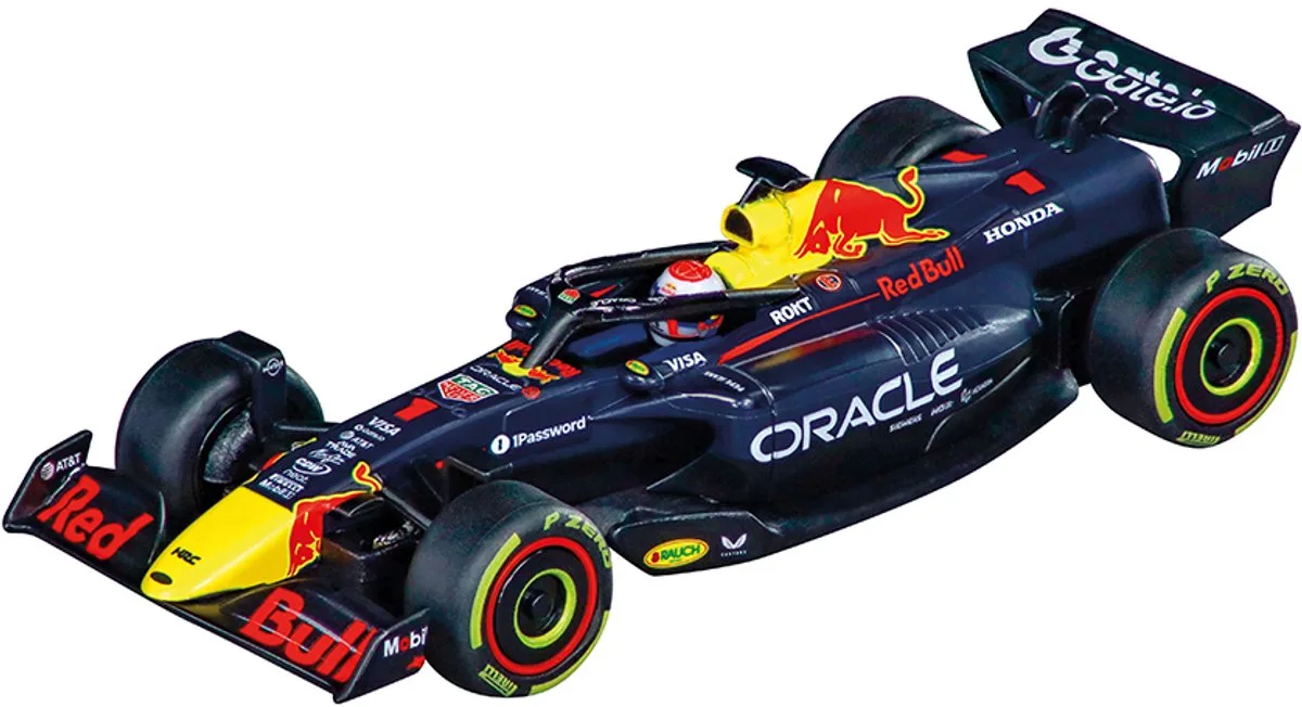 Speelgoedvoertuig Auto - Red Bull Racing Formule 1 - Max Verstappen - Red Bull Oracle RB21 - No. 1 - Pull-Back Auto Terugtrekauto de Carrera en Rouge – photo du produit