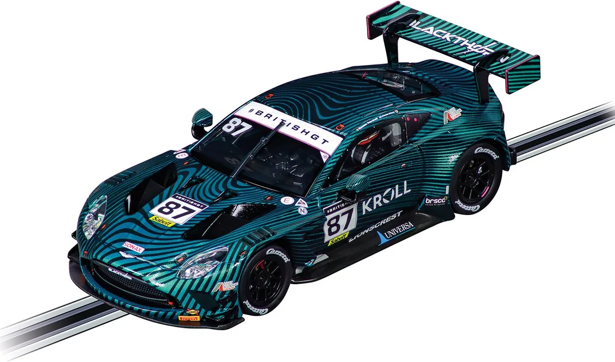 Speelgoedvoertuig - Evolution - Aston Martin Vantage AMR GT3 Evo Blackthorn AMR No.87 auto van Carrera in Zwart – productfoto