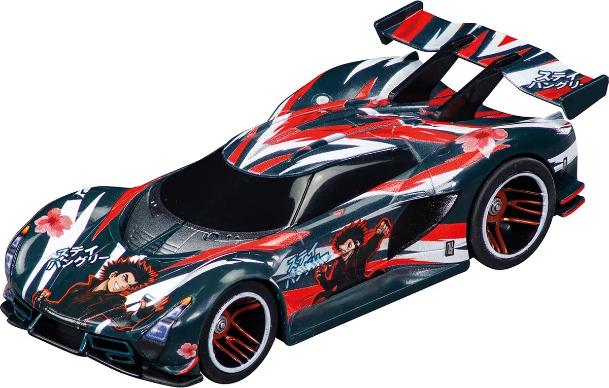 Speelgoedvoertuig - Ronin Rrs - Raijin Raider - 10 cm - Pull-Back Auto Terugtrekauto van Carrera in Meerkleurig – productfoto