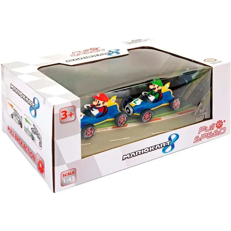 Tweelingpakket 2 Auto´s Trek & Los Mario + Luigi by Carrera – product photo