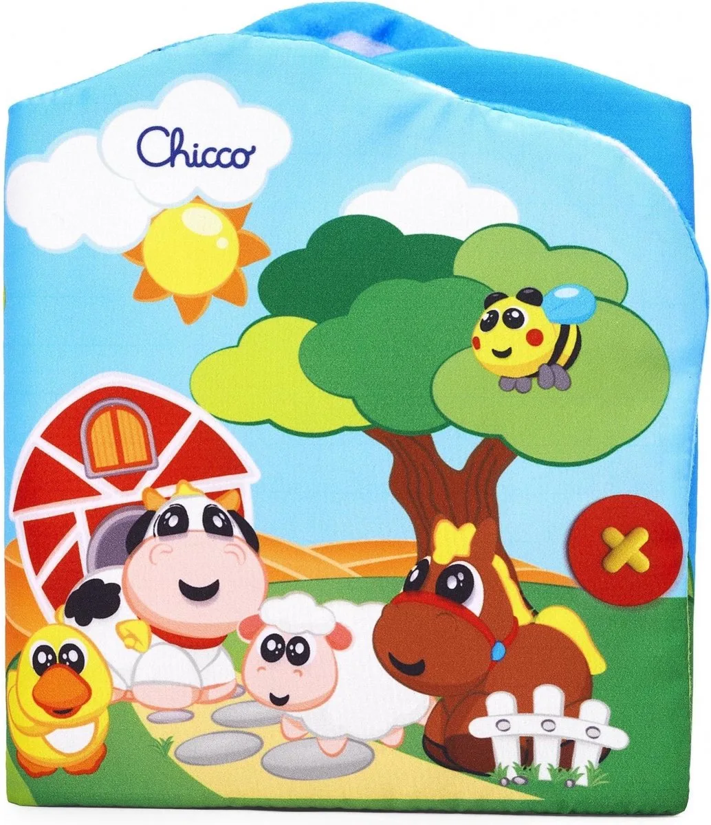 baby knisperboekje - Boerderijdieren von Chicco in Mehrfarbig – Produktfoto