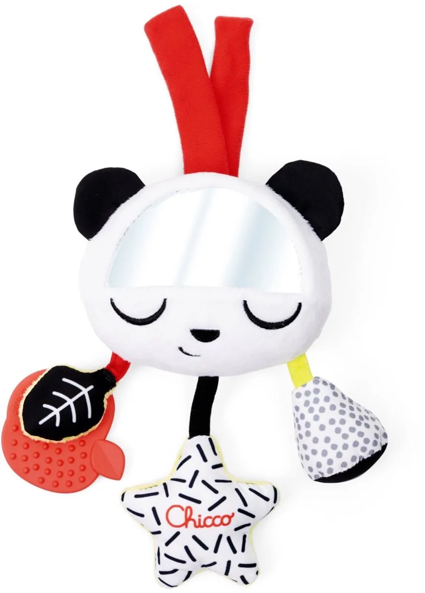 Baby Sense & Focus Zwart-Wit Spiegelspeeltje - Panda (3-36 maanden) by Chicco in Multicolour – product photo
