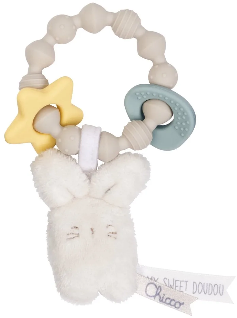 Bijtring & Rammelaar - My Sweet Doudou Konijn - (0M+) de Chicco en Beige – photo du produit