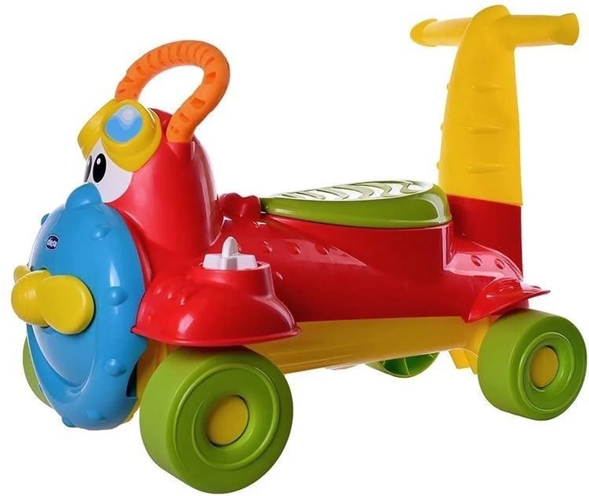 Chicco 2-in-1 Loopvliegtuig Charlie 47 X 39 Cm Rood/geel de Chicco en Multicolore – photo du produit