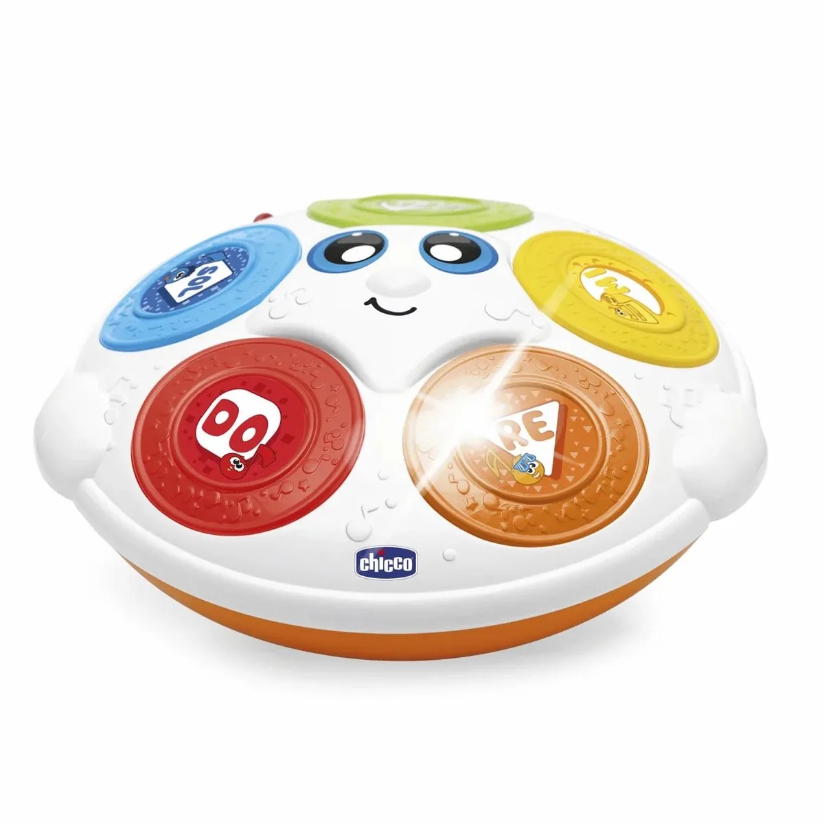 Harry de Trommel - Educatief Muziekspeelgoed voor Baby & Peuter - Met Lichtgevende Knoppen & 30+ Liedjes (6-36M) från Chicco i Flerfärgad – produktbild