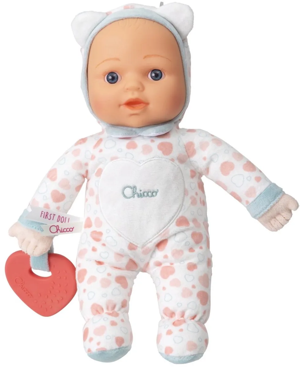 Mijn Eerste Pop - Hartjesmotief från Chicco i Vit, Röd – produktbild
