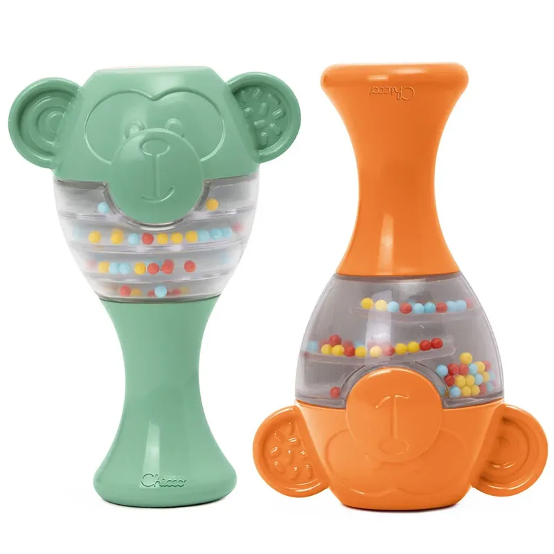 Monkey Maracas - Baby Sense&Focus - Sambaballen (6-36 M) by Chicco in Orange – product photo 2 of 6